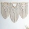 Large Macrame Wall Hanging Boho Woven Tapestry with Wooden Beads, Handmade Chic Bohemian Wall Decor for Bedroom, Living Room, Apartment, or Wedding & Party Decorations, 43" x 32"